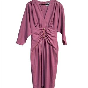 Rickie Freeman for Teri Jon Raspberry pink 1980’s dress